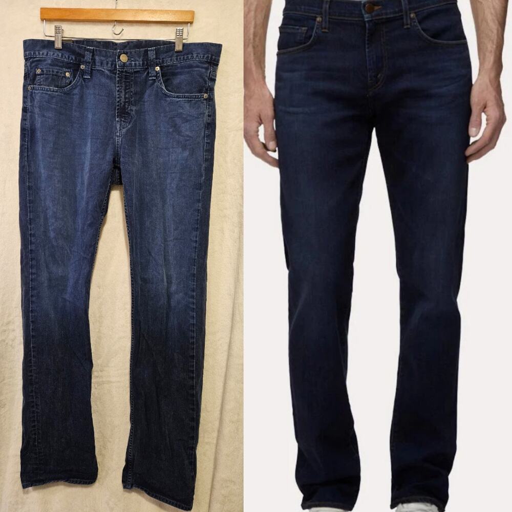 J Brand Mens Kane Slim Straight Blue Denim Jeans Sz 34 Made In The USA, 34×32